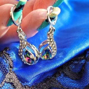 Mystic Topaz Dangle Earrings